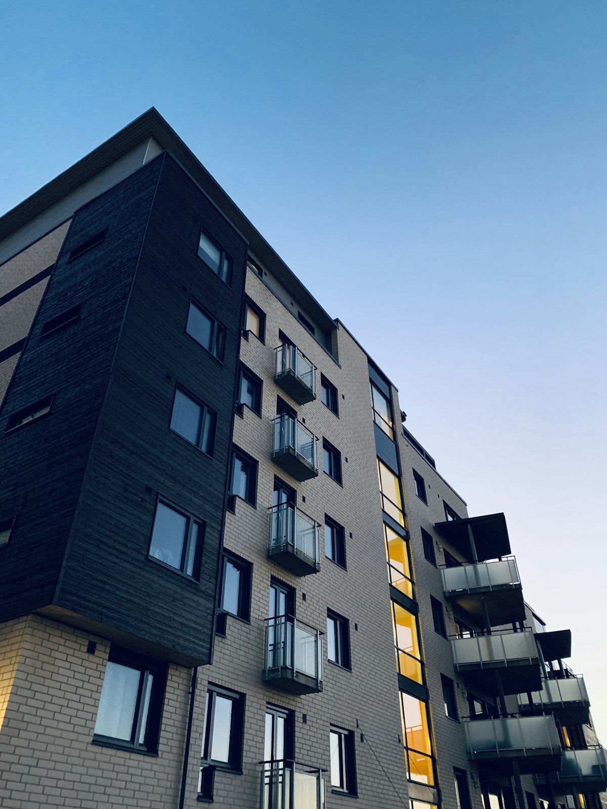 Multi-storey residential building of the kind run as a PG, hostel or co-living property
